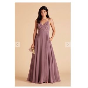 Kaia Birdy Grey Dark Mauve Dress